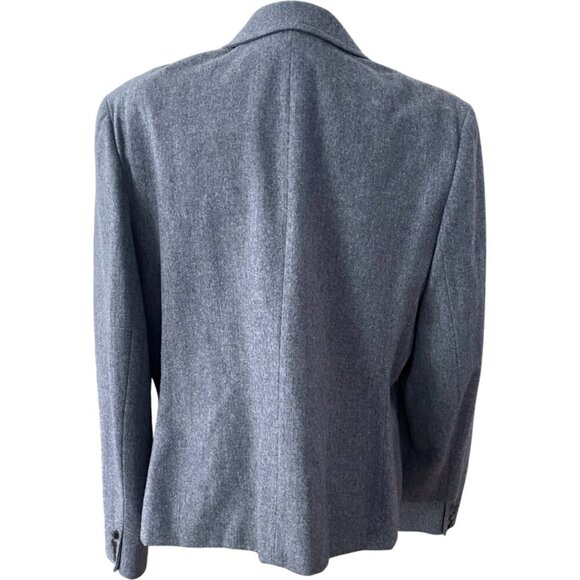 Pendleton Virgin Wool Gray Blazer Jacket Career size 18 - Picture 2 of 8